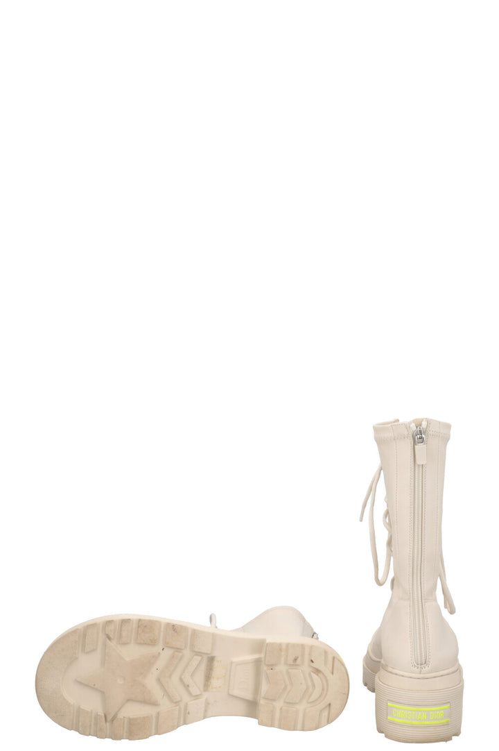 CHRISTIAN DIOR Arcade Boots Leather Off-White