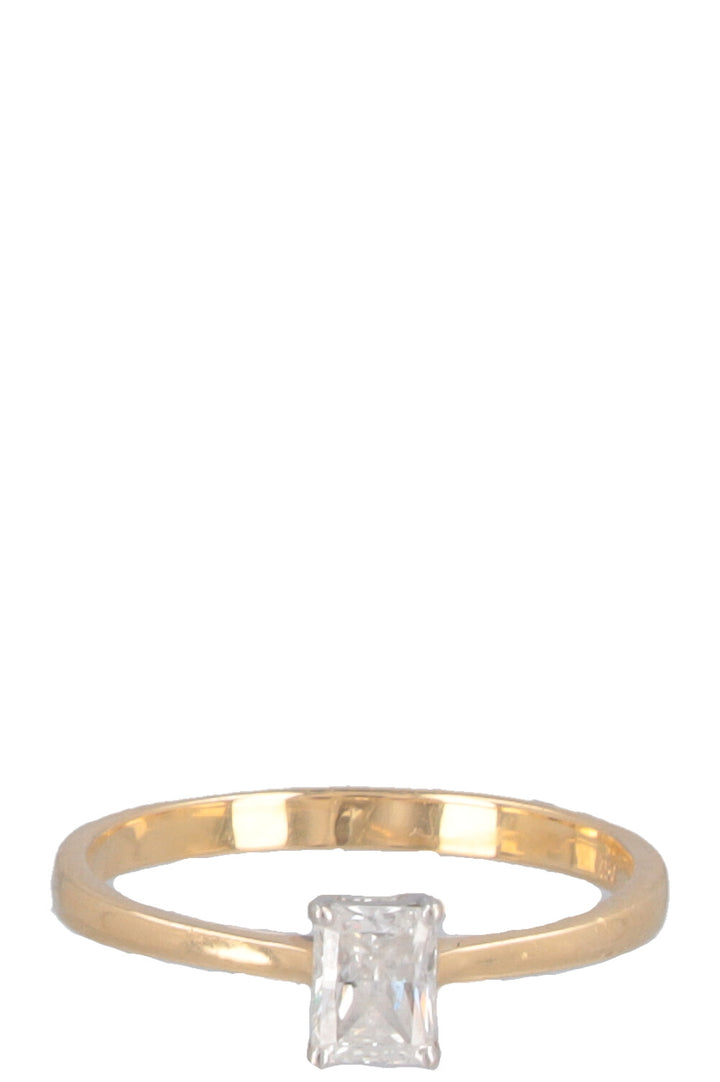 VINTAGE Ring 18k Yellow Gold Diamond