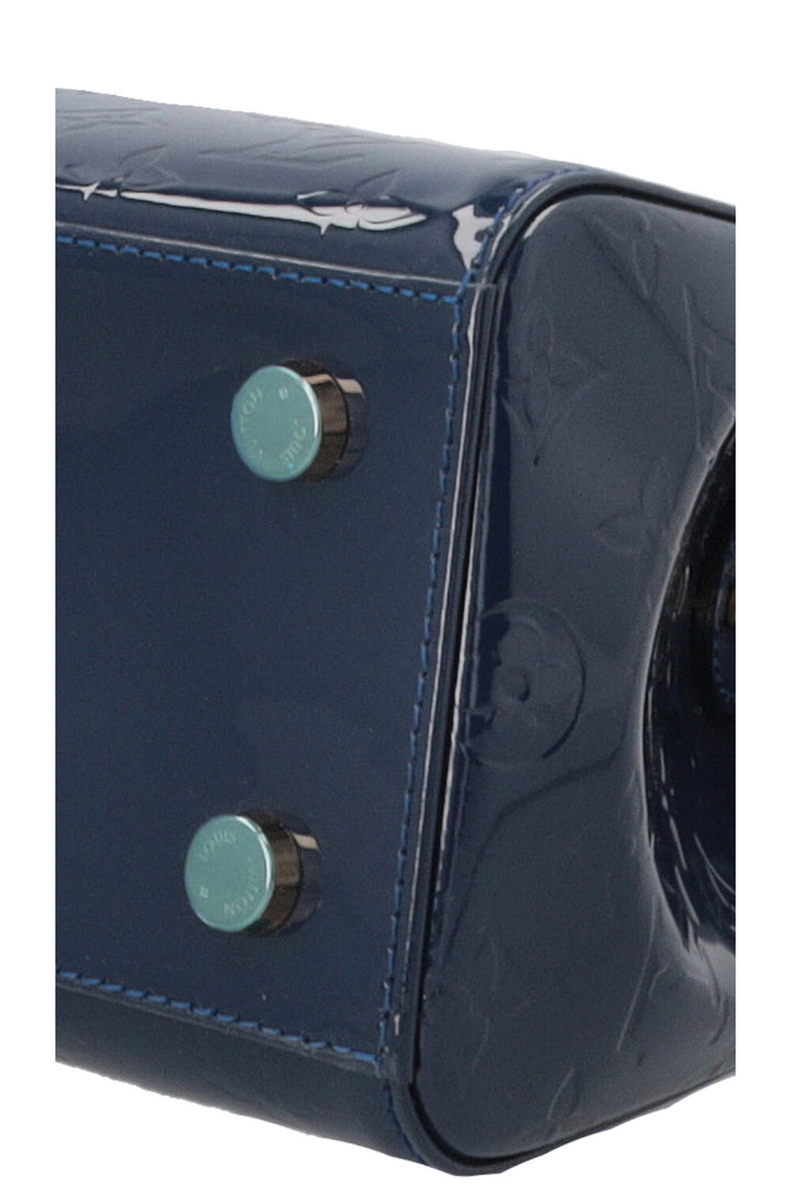 LOUIS VUITTON Brea MM Sac à Main Vernis Grand Bleu
