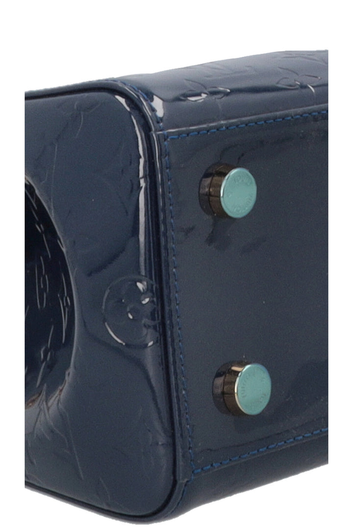 LOUIS VUITTON Brea MM Sac à Main Vernis Grand Bleu