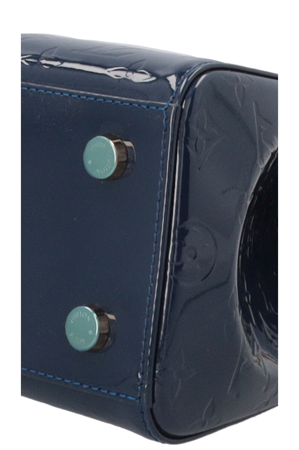 LOUIS VUITTON Brea MM Sac à Main Vernis Grand Bleu