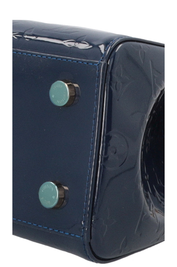LOUIS VUITTON Brea MM Sac à Main Vernis Grand Bleu
