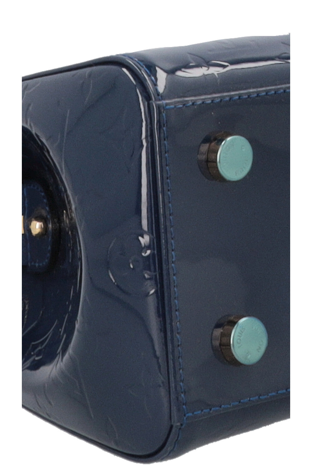 LOUIS VUITTON Brea MM Sac à Main Vernis Grand Bleu