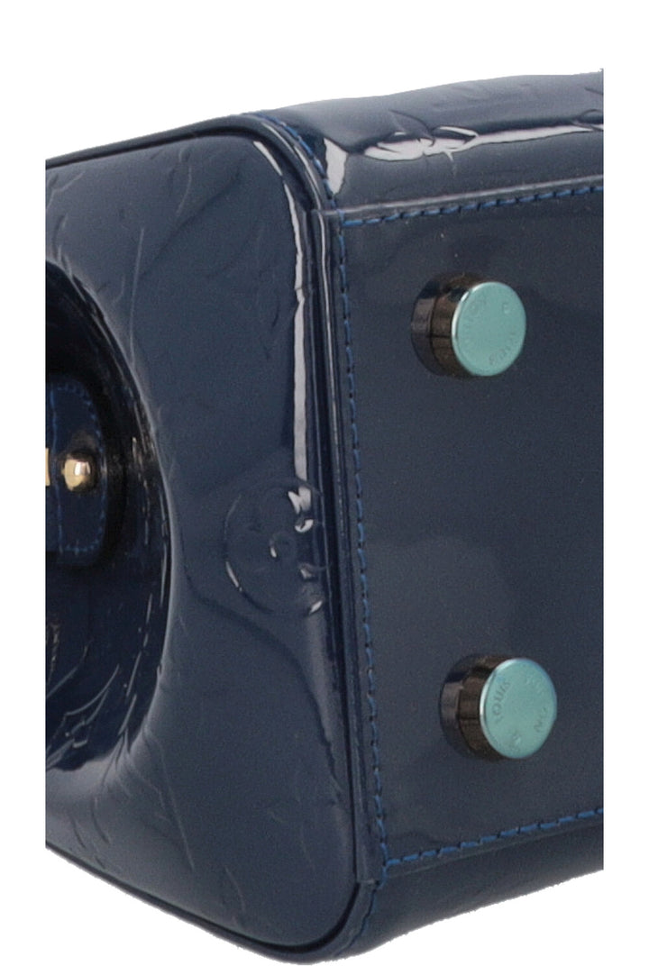 LOUIS VUITTON Brea MM Sac à Main Vernis Grand Bleu
