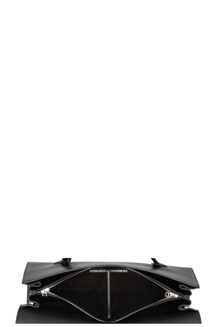 ALAÏA Le Teckel Flap Tote Bag Leather Black