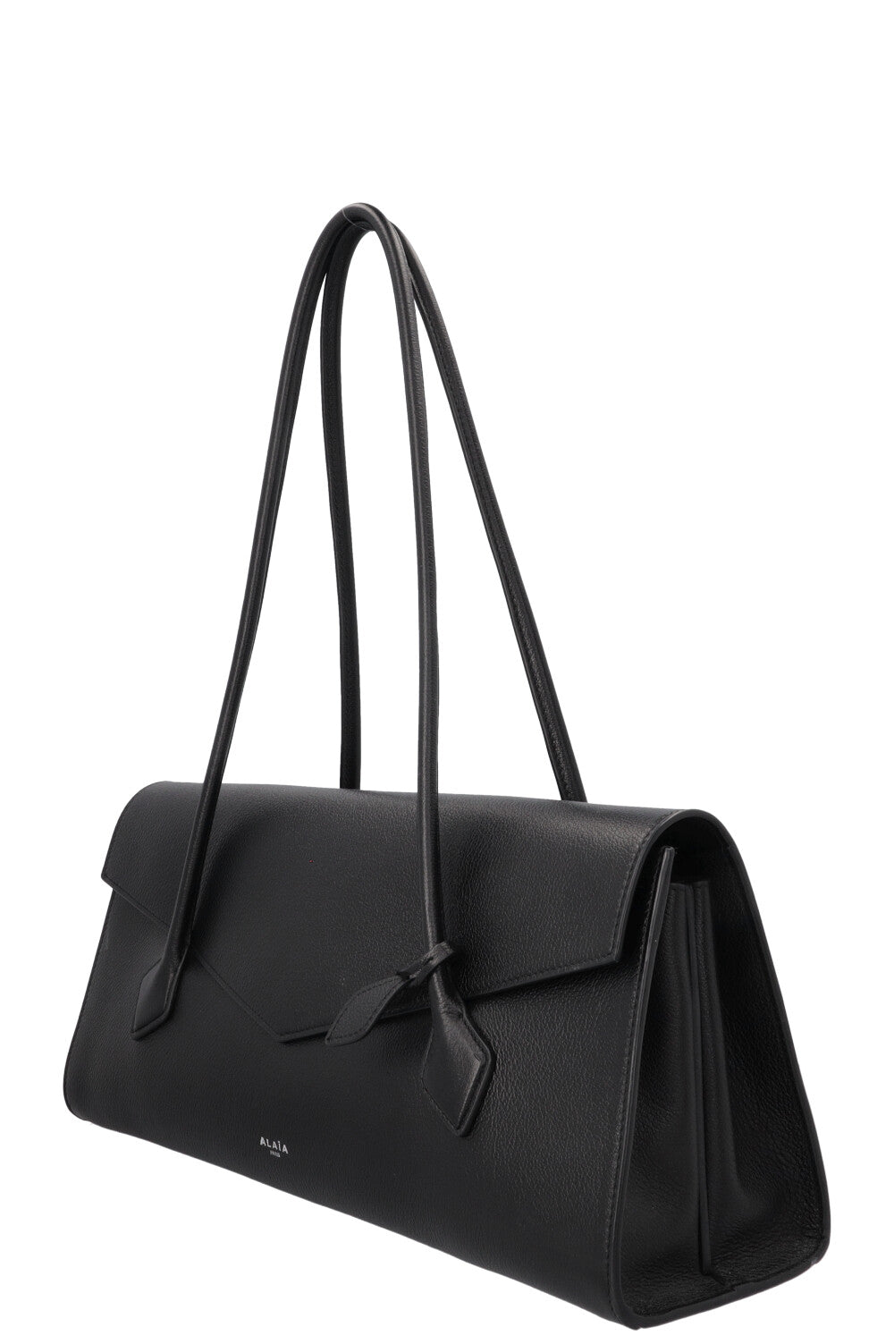ALAÏA Le Teckel Flap Tote Bag Leather Black
