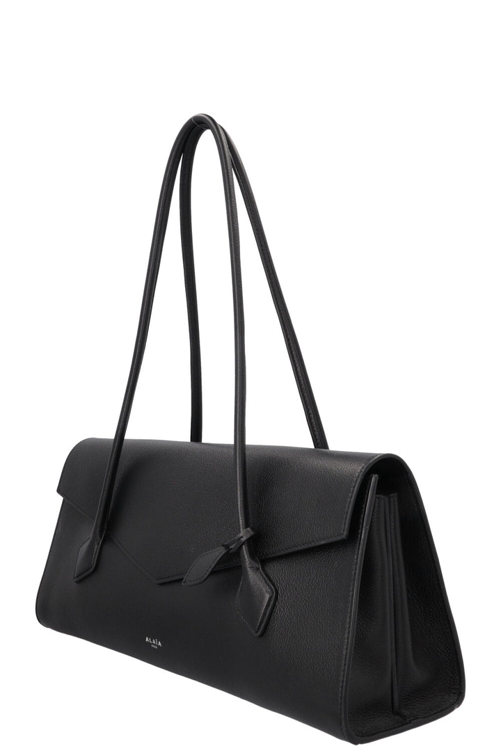 ALAÏA Le Teckel Flap Tote Bag Leather Black