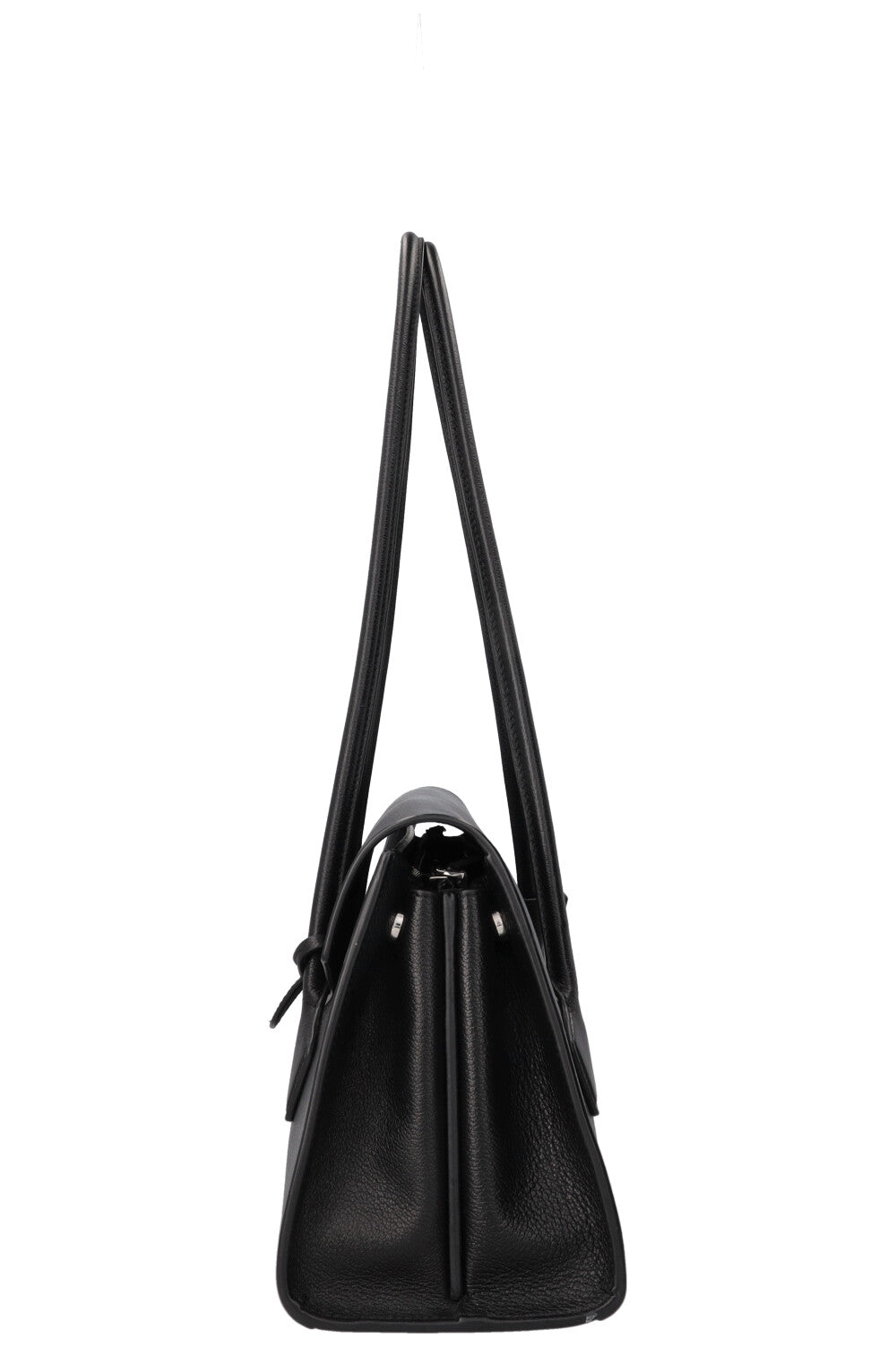 ALAÏA Le Teckel Flap Tote Bag Leather Black