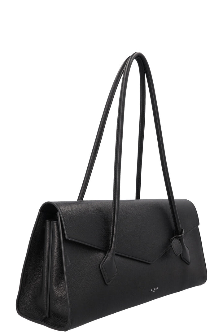ALAÏA Le Teckel Flap Tote Bag Leather Black