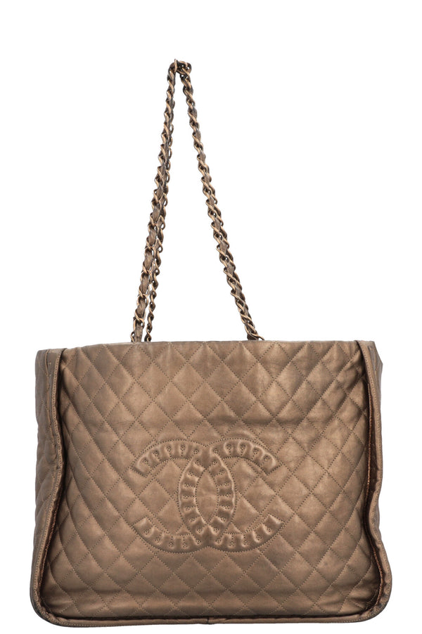 CHANEL Paris Byzance Istanbul CC Tote Shopping Bag Bronze