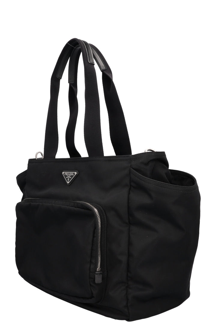 PRADA Travel Tote Bag Re-Nylon Black