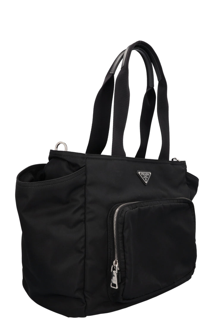 PRADA Travel Tote Bag Re-Nylon Black
