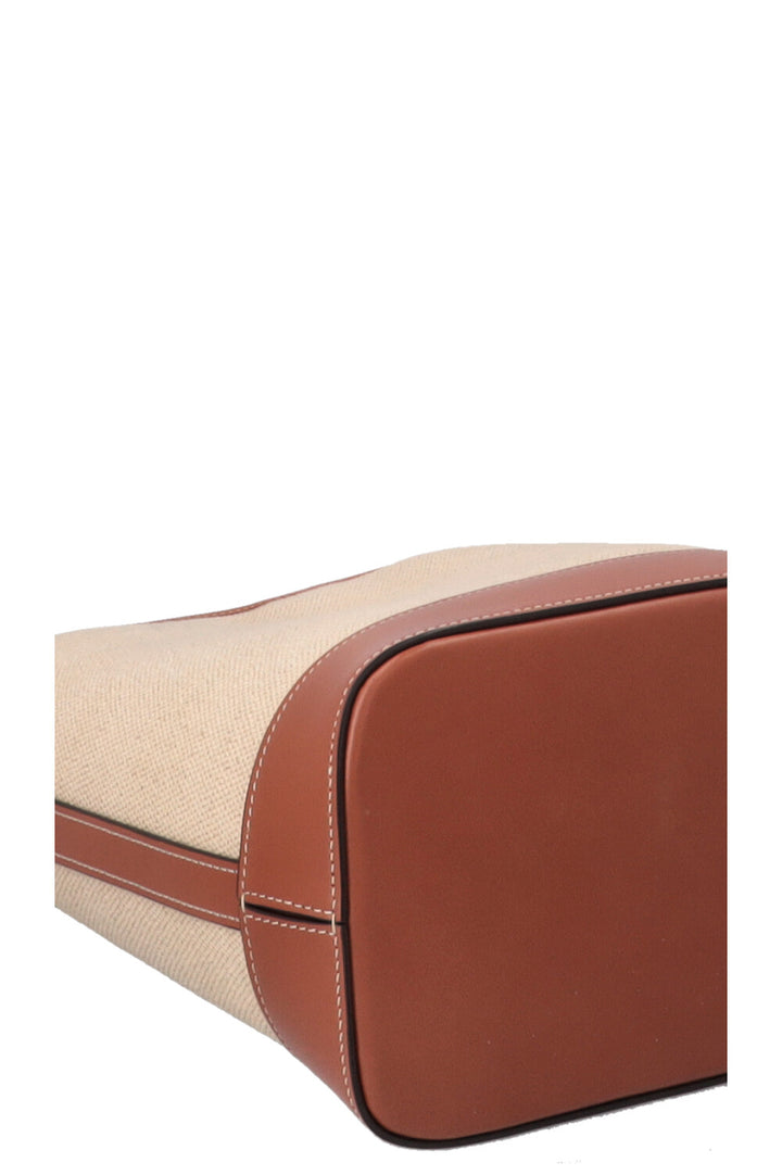 CELINE Small Bucket Bag Triomphe Canvas Brown