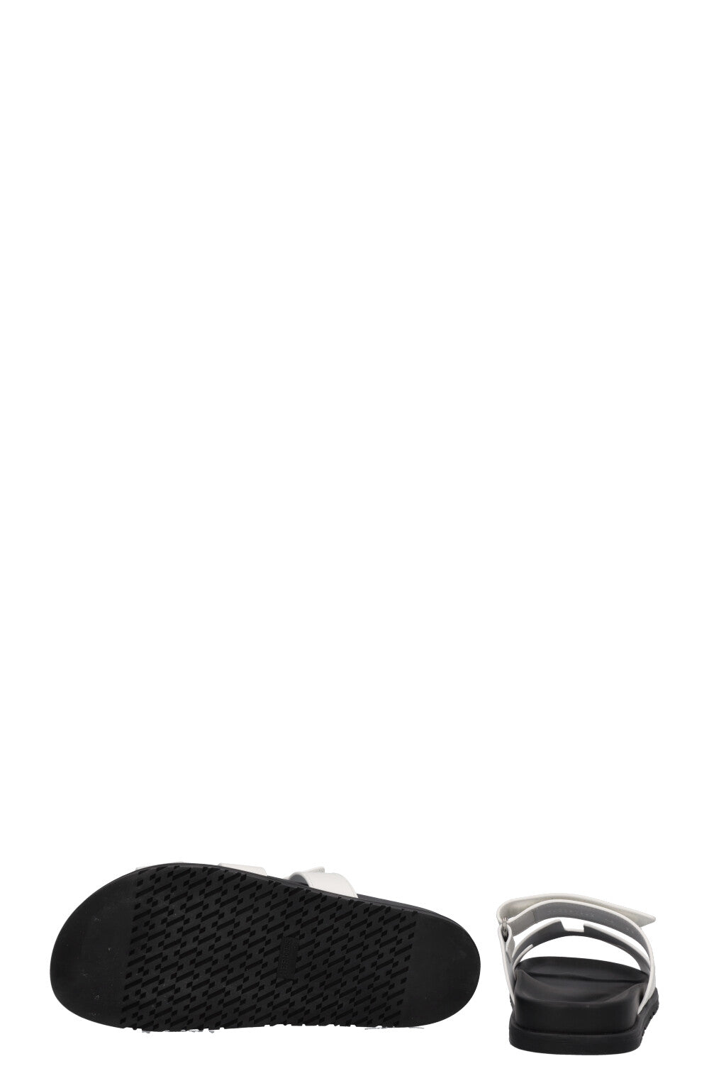 HERMÈS Chypre Sandals White Black