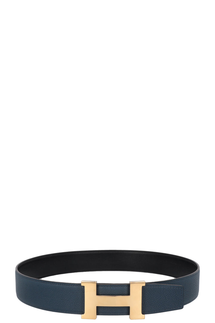 HERMÈS Constance H 38mm Belt Bleu Noir