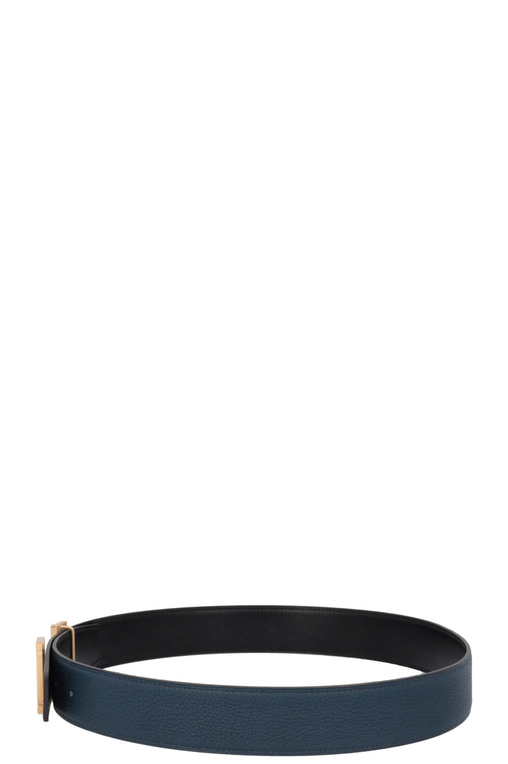 HERMÈS Constance H 38mm Belt Bleu Noir