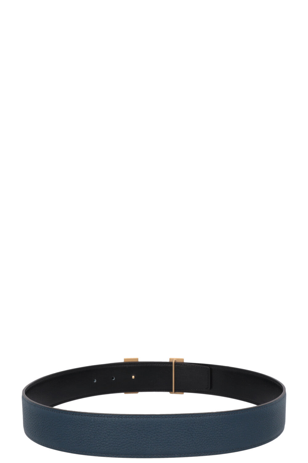 HERMÈS Constance H 38mm Belt Bleu Noir