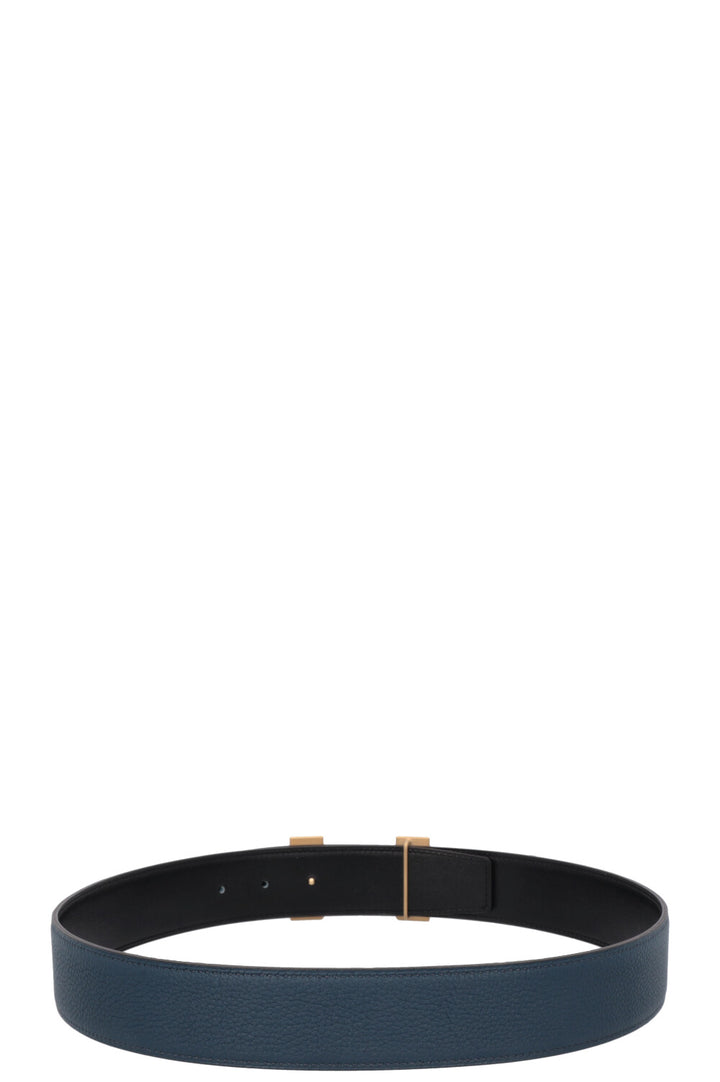 HERMÈS Constance H 38mm Belt Bleu Noir