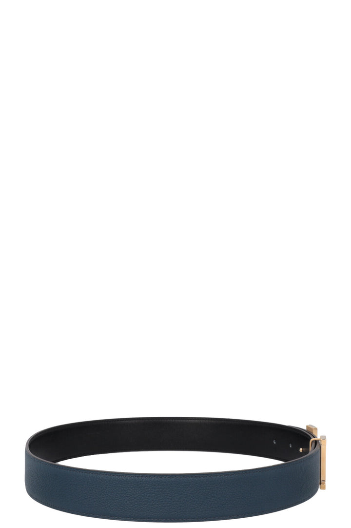 HERMÈS Constance H 38mm Belt Bleu Noir
