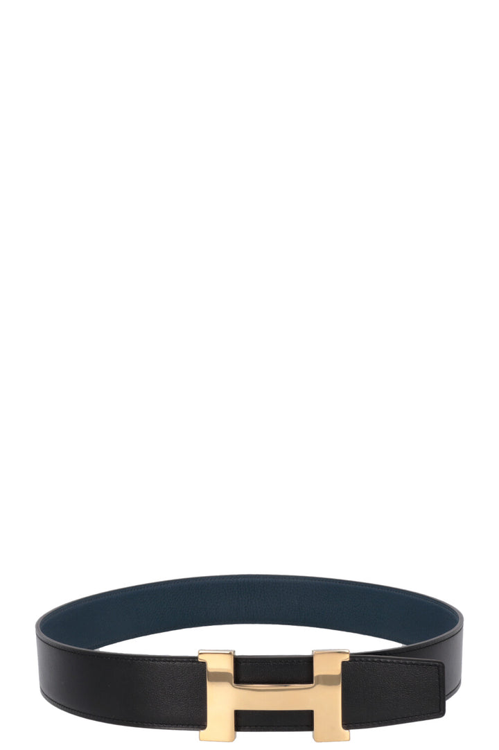 HERMÈS Constance H 38mm Belt Bleu Noir