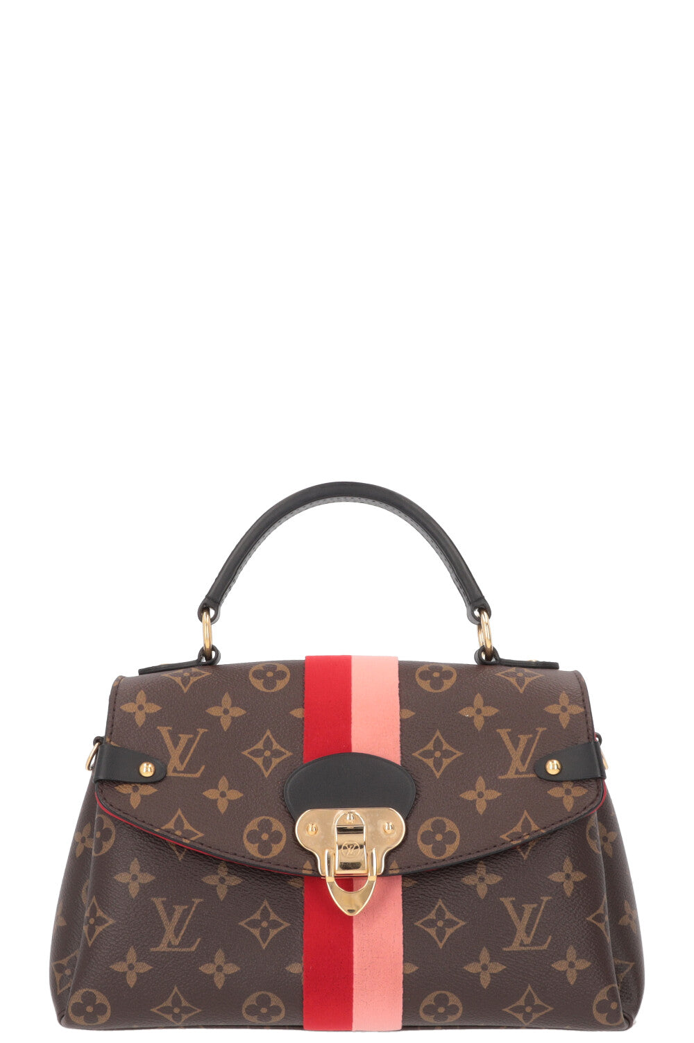 LOUIS VUITTON Georges BB Top Handle Bag MNG Canvas