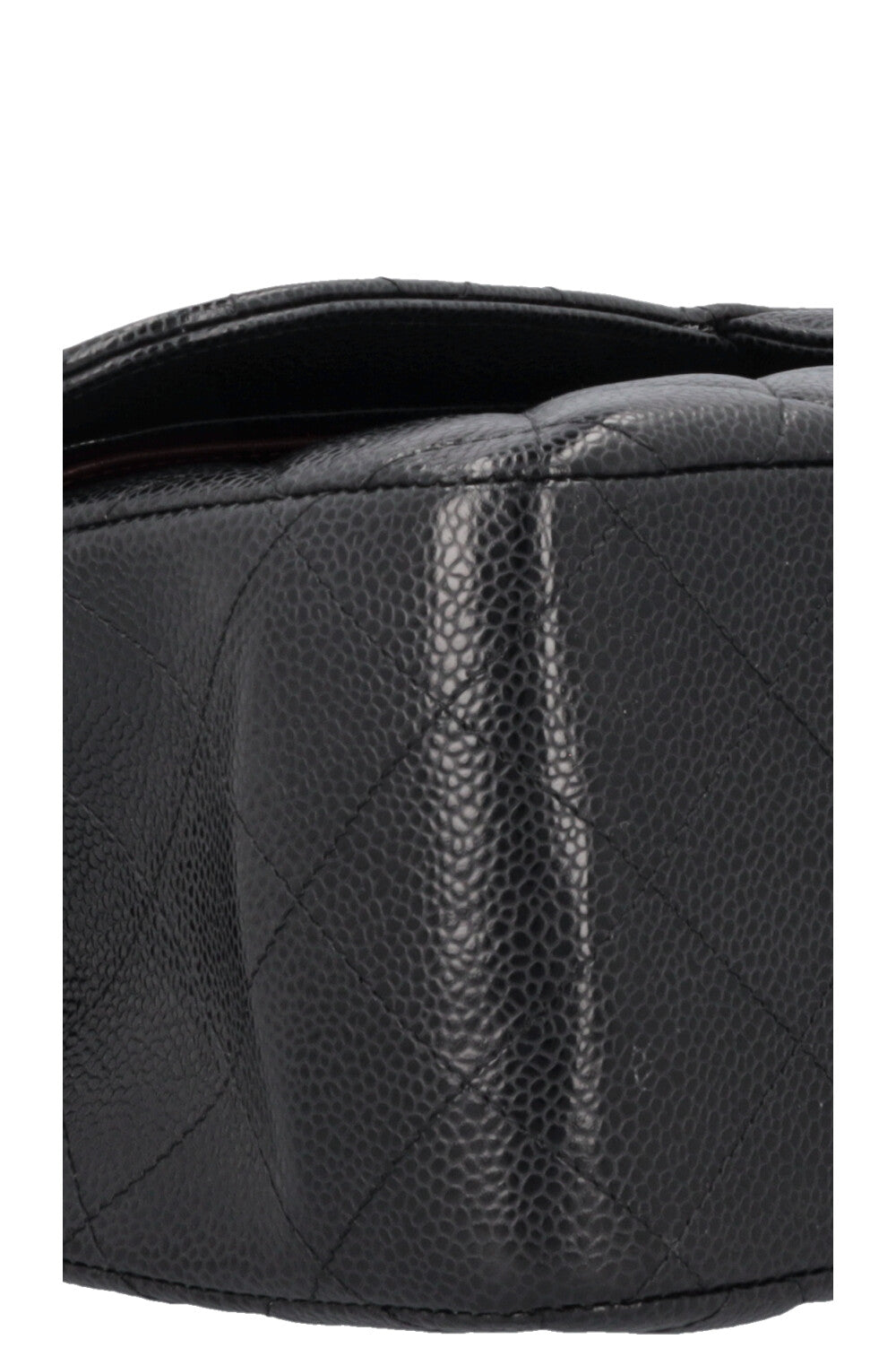 CHANEL Large Double Flap Black Caviar