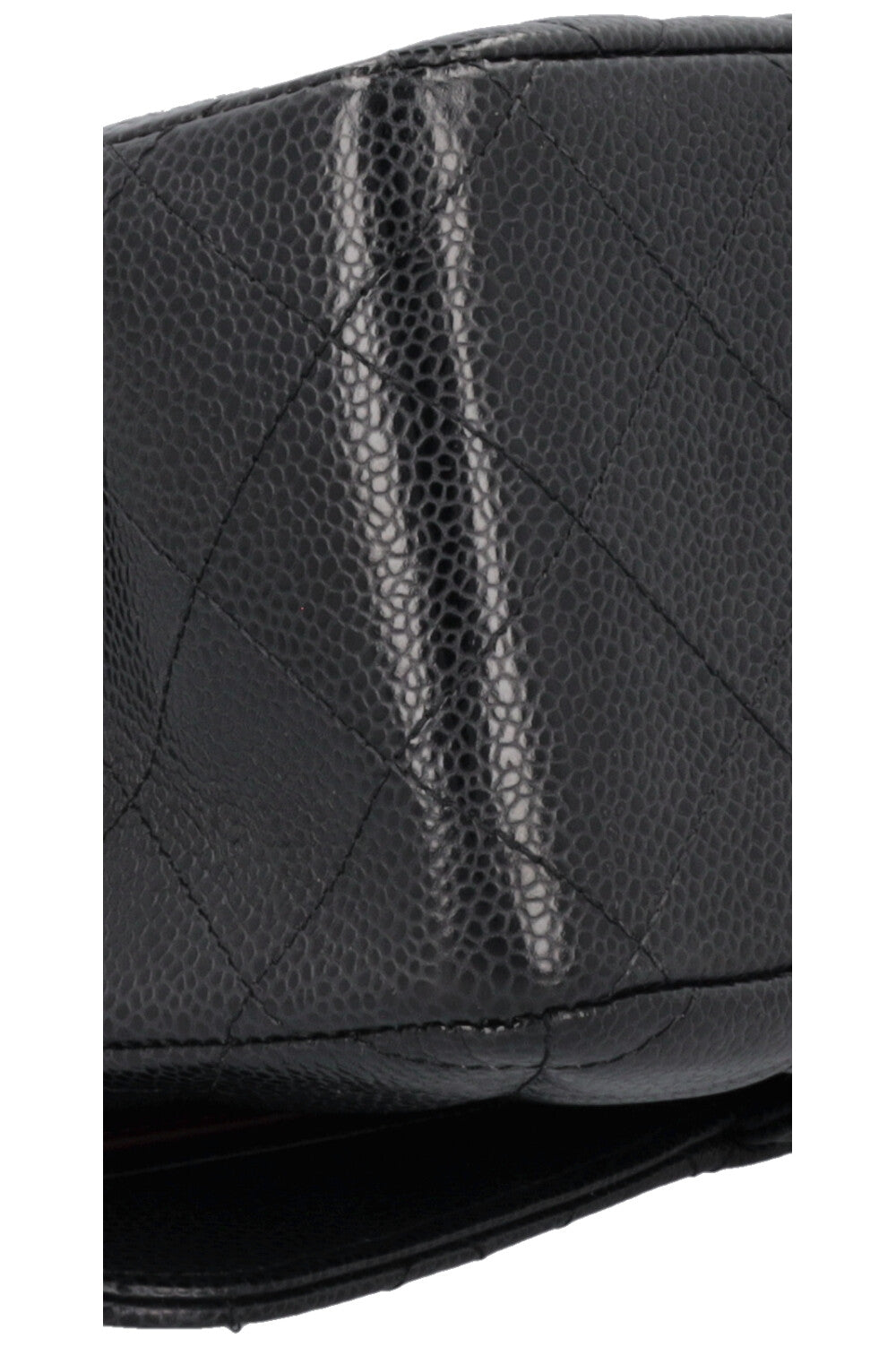 CHANEL Large Double Flap Black Caviar