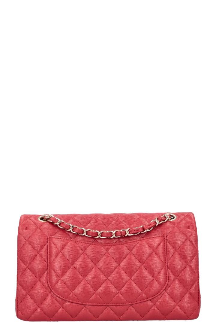 CHANEL Medium Double Flap Bag Caviar Red