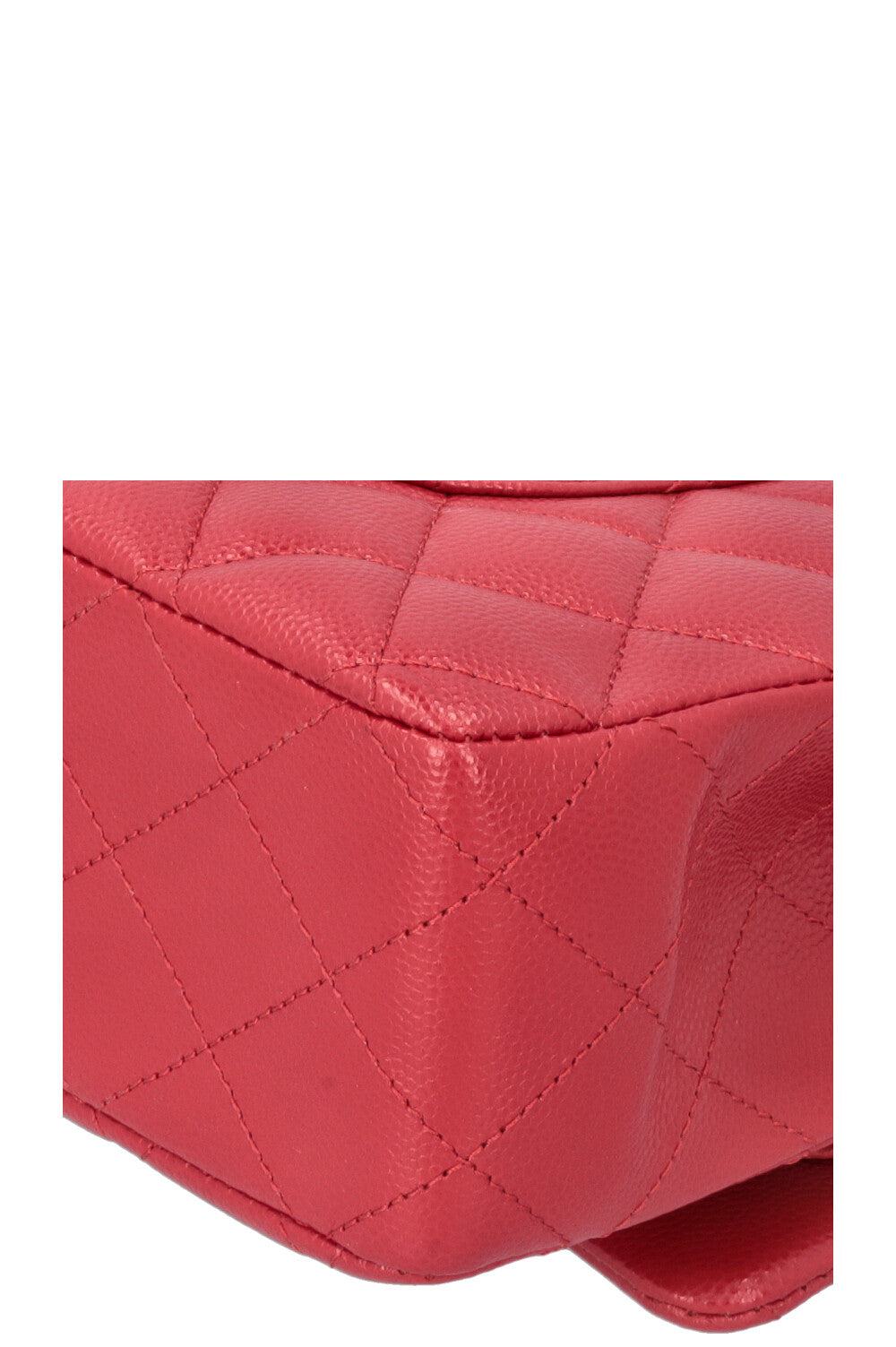CHANEL Medium Double Flap Bag Caviar Red