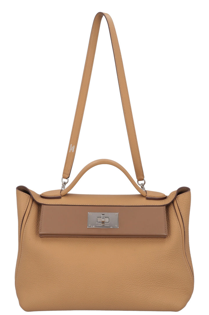 HERMÈS 24/24 29 Togo Biscuit Alezan
