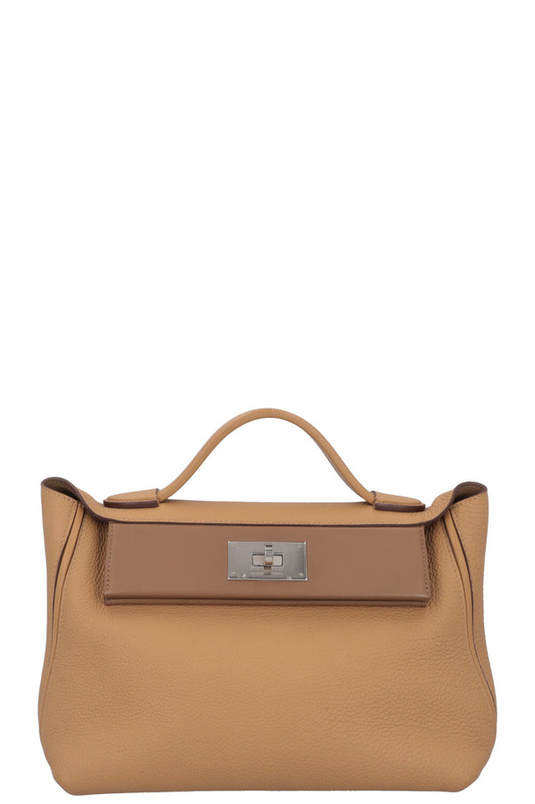 HERMÈS 24/24 29 Togo Biscuit Alezan