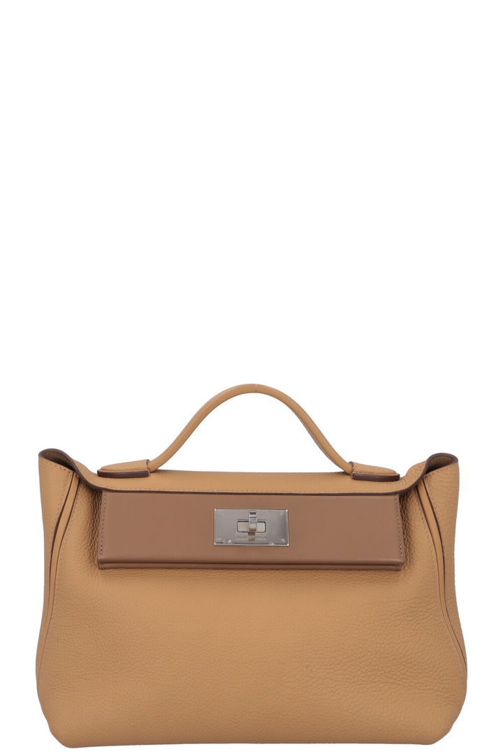 HERMÈS 24/24 29 Togo Biscuit Alezan