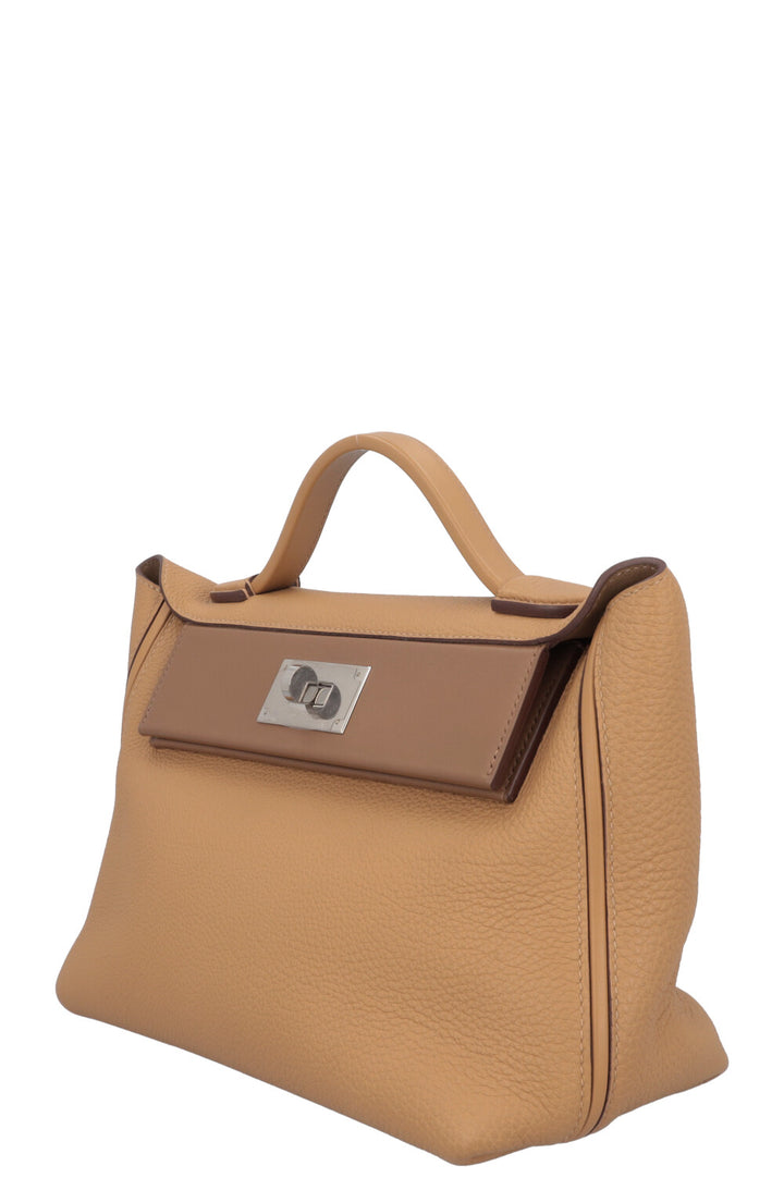 HERMÈS 24/24 29 Togo Biscuit Alezan