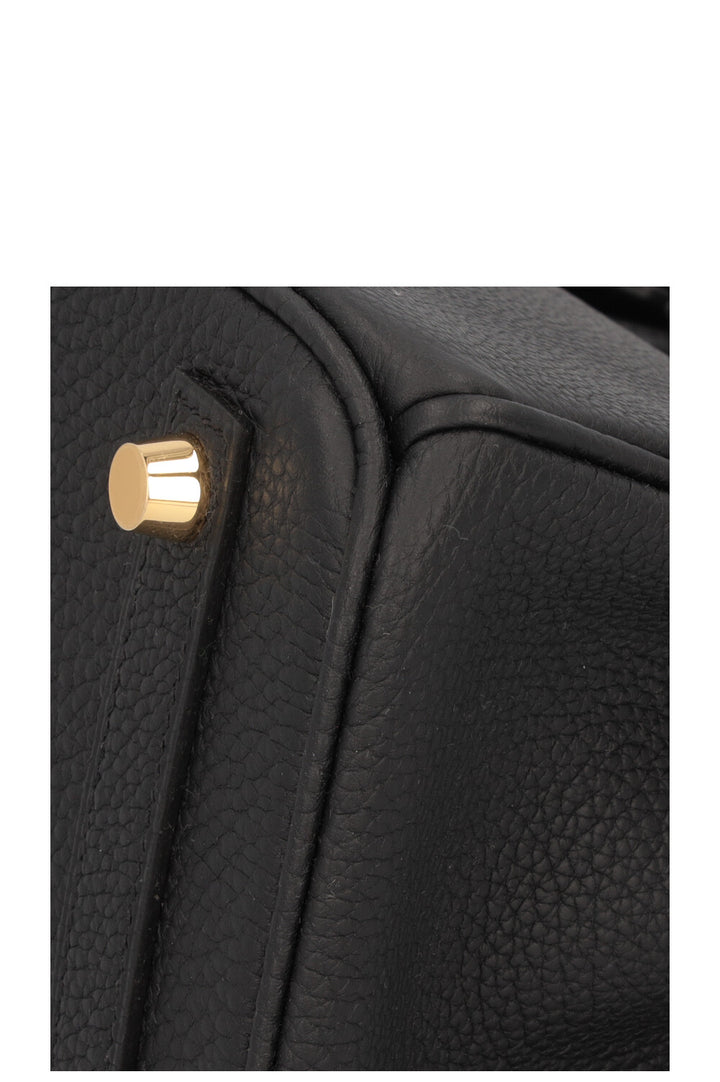 HERMÈS Birkin 25 Retourné Togo Noir