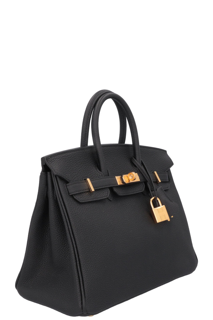 HERMÈS Birkin 25 Retourné Togo Noir