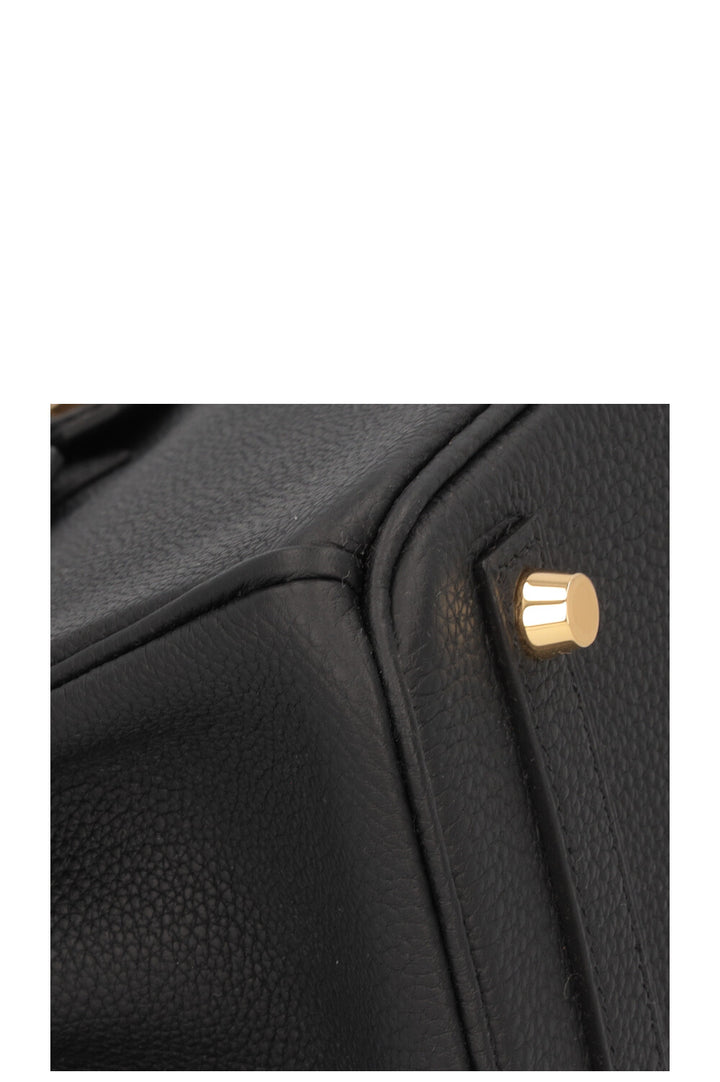 HERMÈS Birkin 25 Retourné Togo Noir