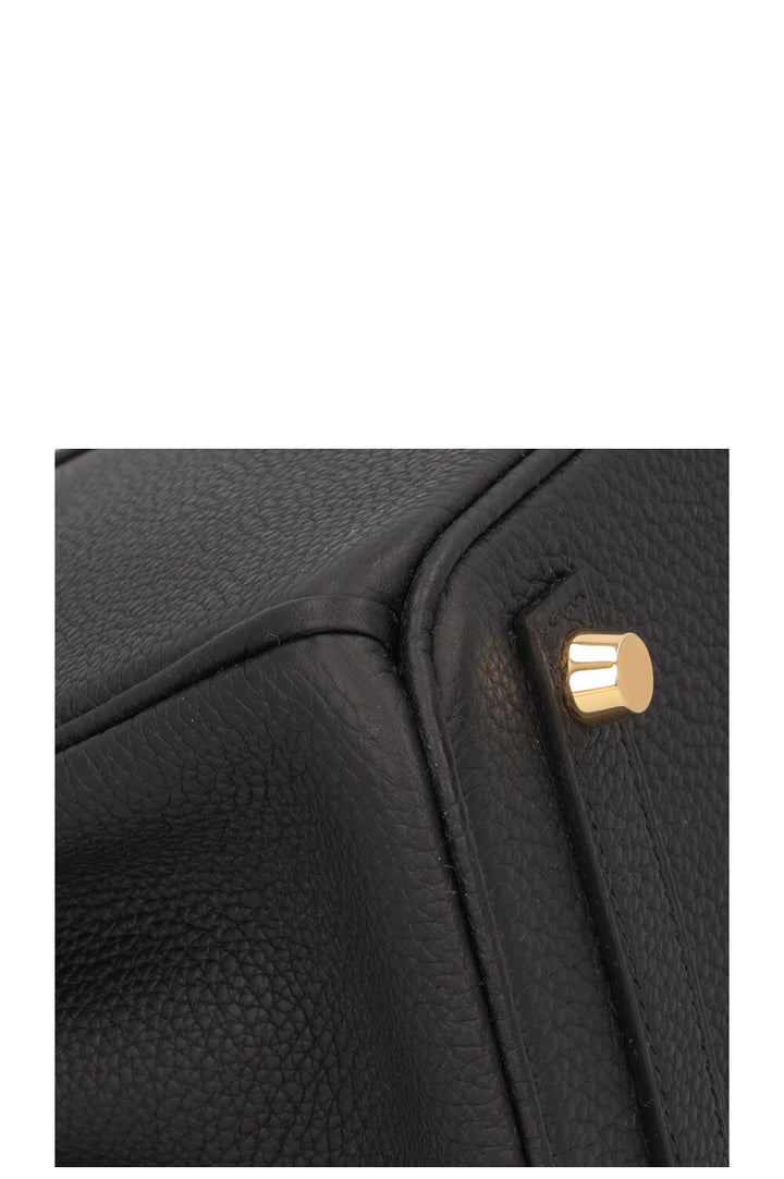 HERMÈS Birkin 25 Retourné Togo Noir