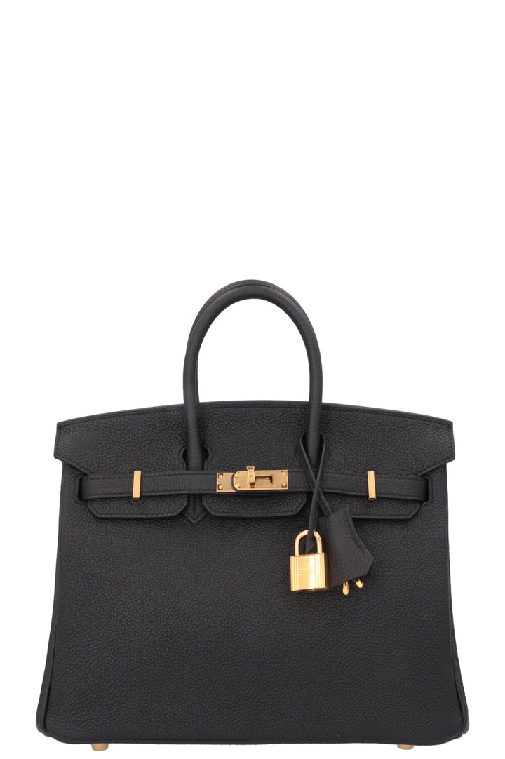 HERMÈS Birkin 25 Retourné Togo Noir