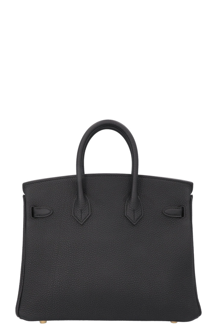HERMÈS Birkin 25 Retourné Togo Noir