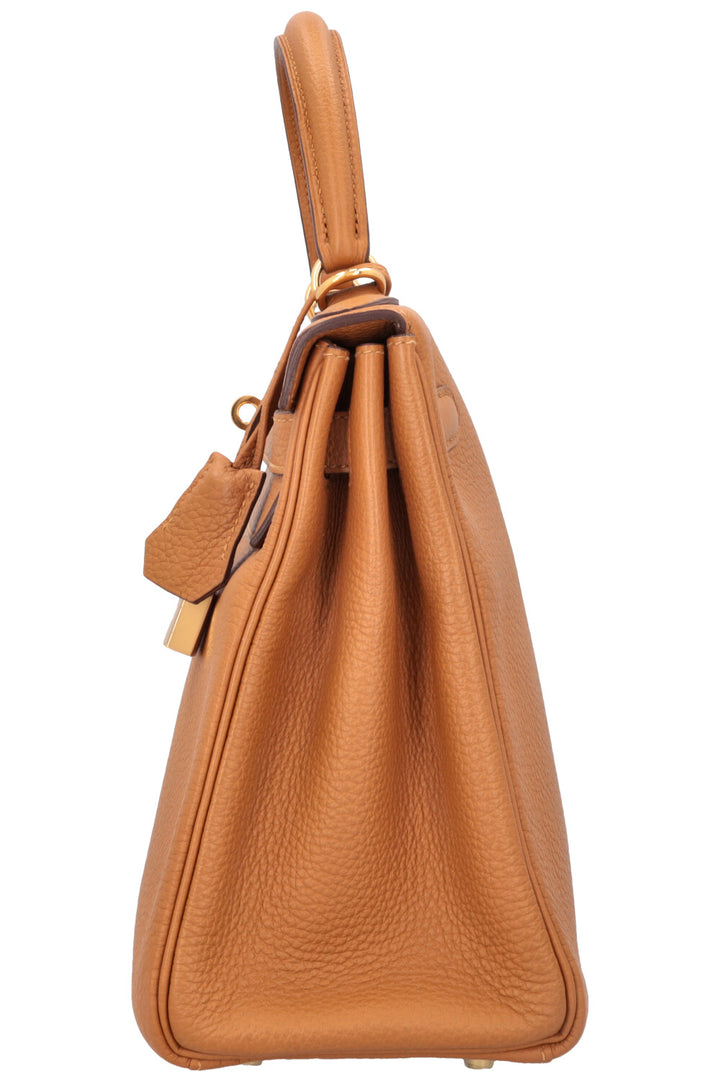 HERMÈS Kelly 28 Retourné Togo Natural Sable