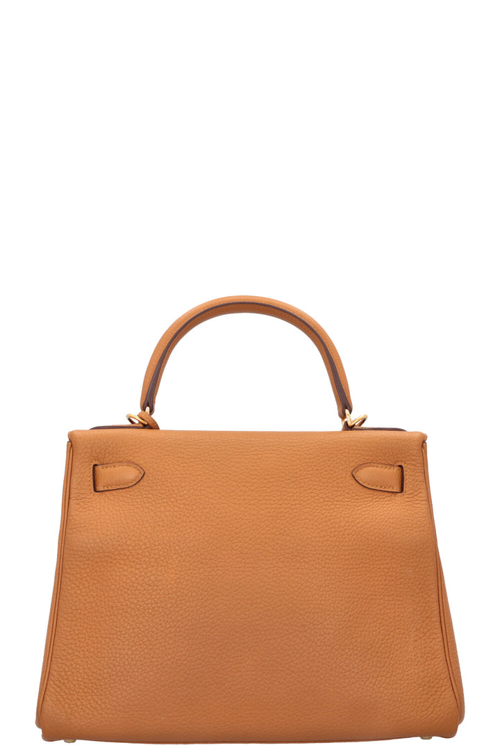 HERMÈS Kelly 28 Retourné Togo Natural Sable