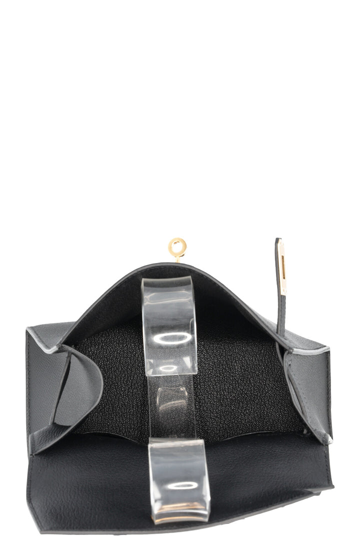 HERMÈS Kelly II Sellier 20 En Désordre Epsom Noir
