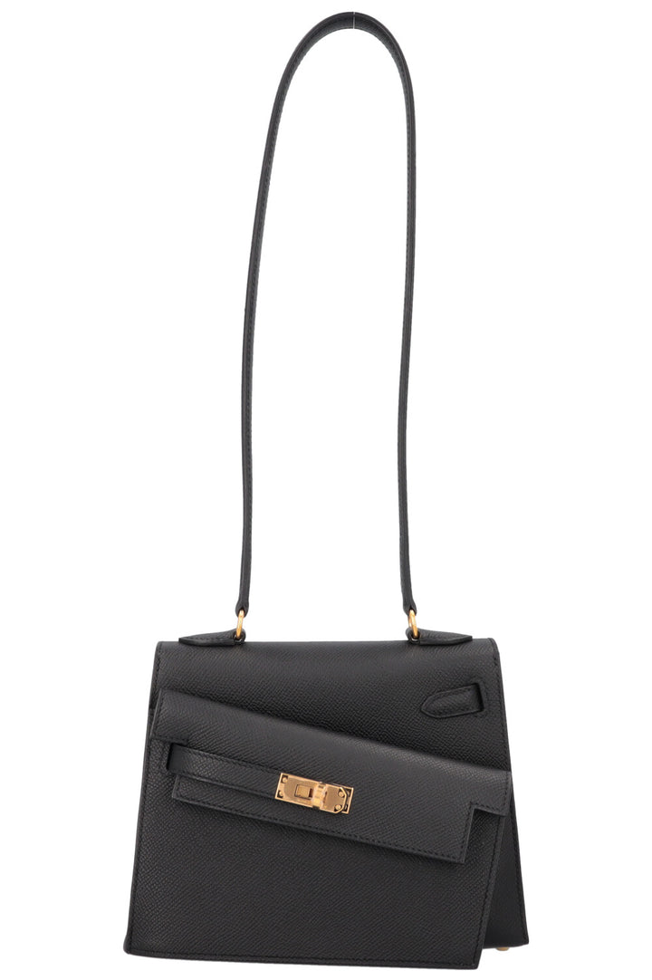 HERMÈS Kelly II Sellier 20 En Désordre Epsom Noir