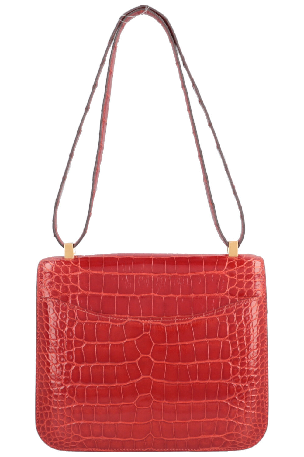 HERMÈS Constance 24 Alligator Mississippiensis Lisse Geranium