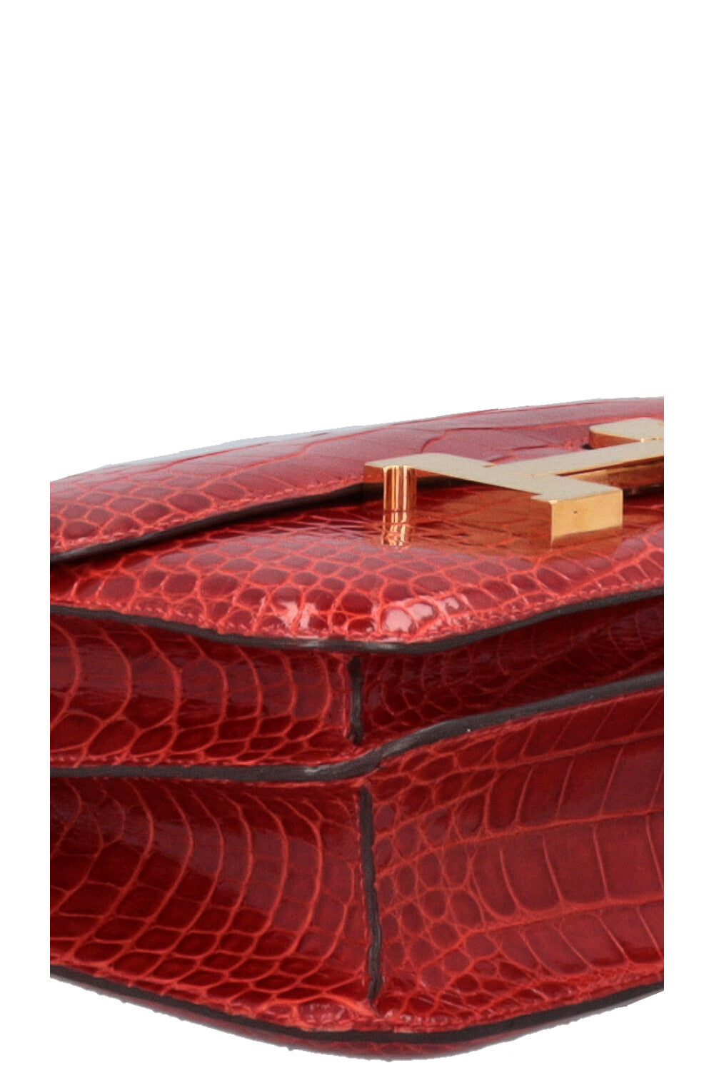 HERMÈS Constance 24 Alligator Mississippiensis Lisse Geranium