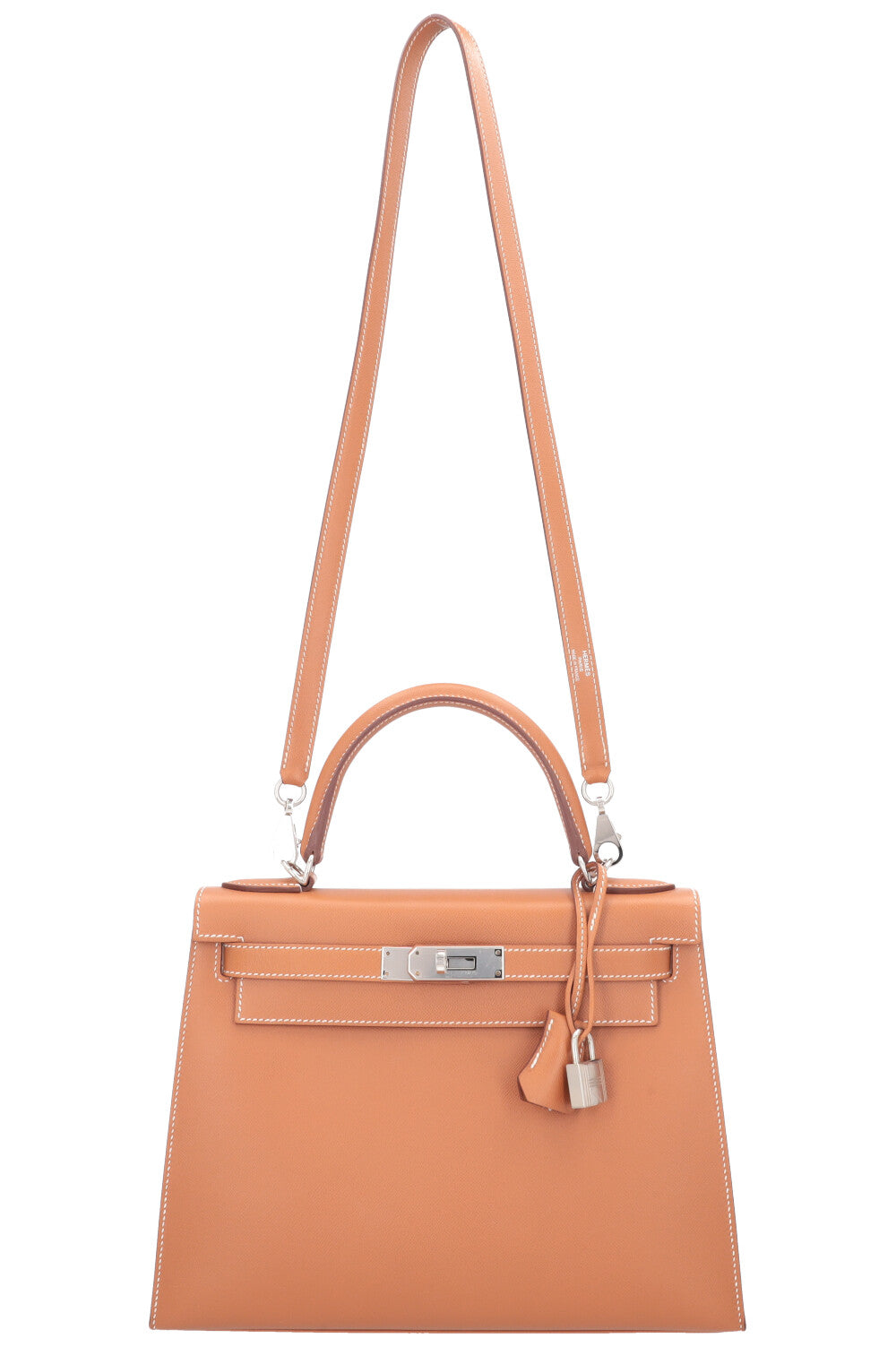 HERMÈS Kelly 28 Sellier Veau Madame Gold