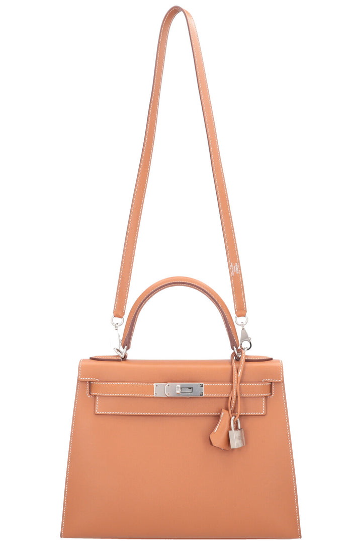 HERMÈS Kelly 28 Sellier Veau Madame Gold