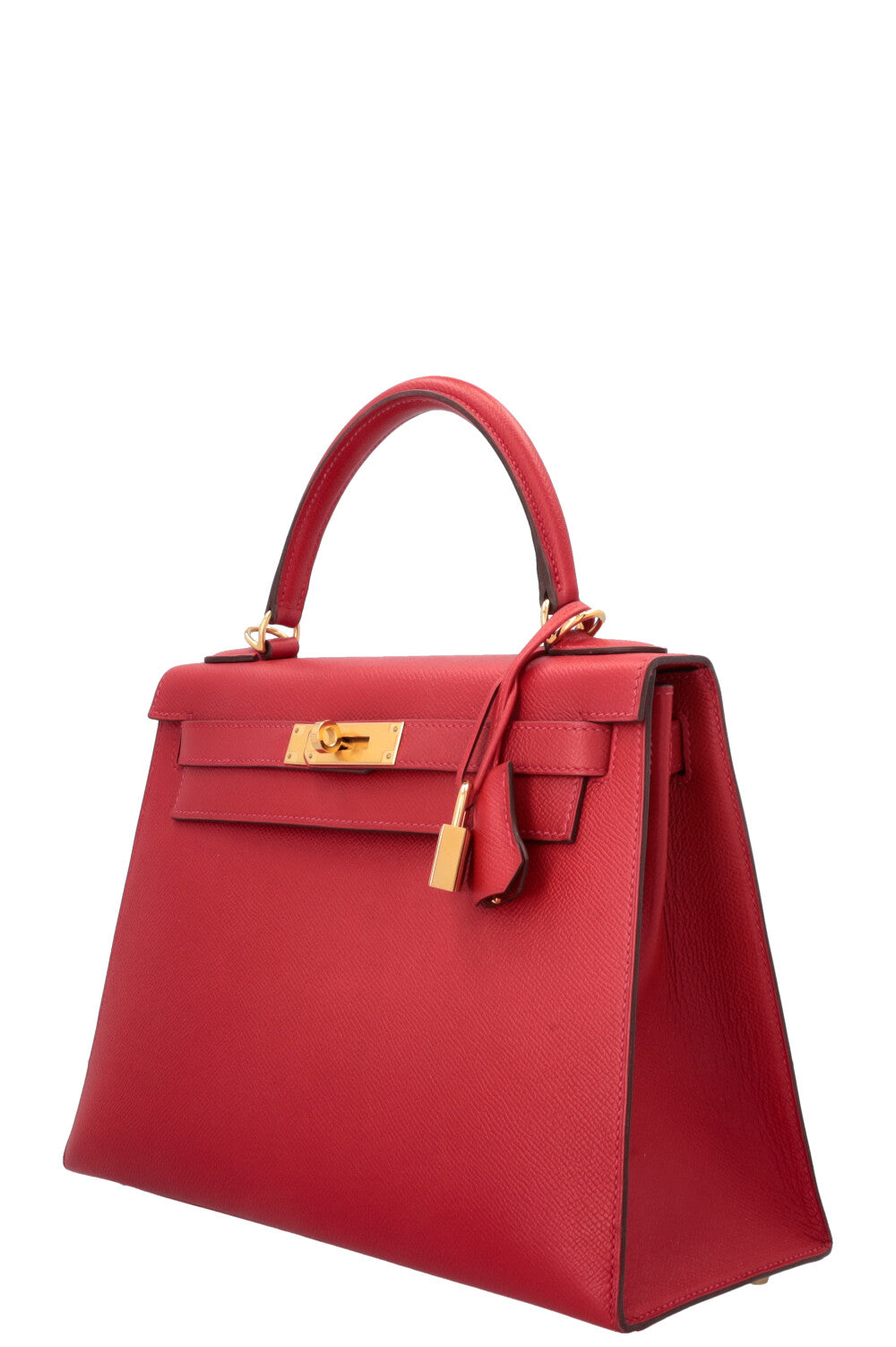 HERMÈS Kelly 28 Sellier Epsom Rouge Casaque