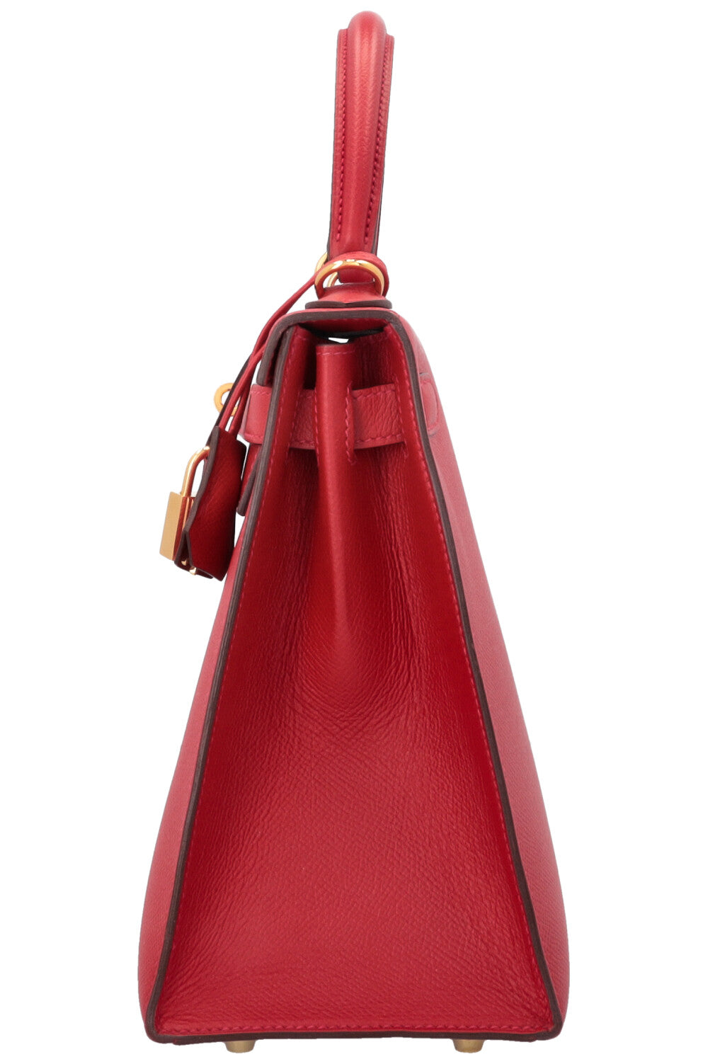 HERMÈS Kelly 28 Sellier Epsom Rouge Casaque