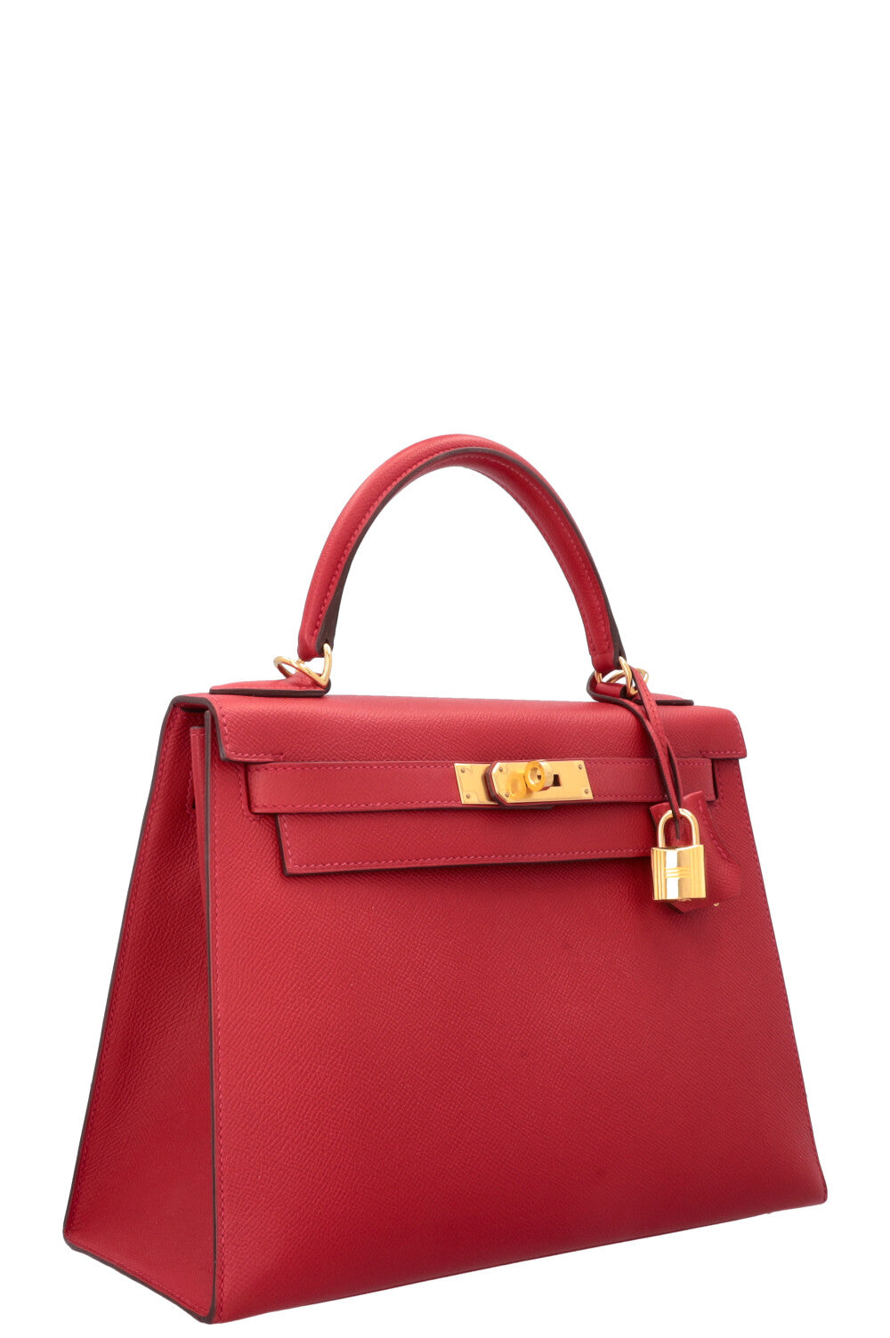HERMÈS Kelly 28 Sellier Epsom Rouge Casaque
